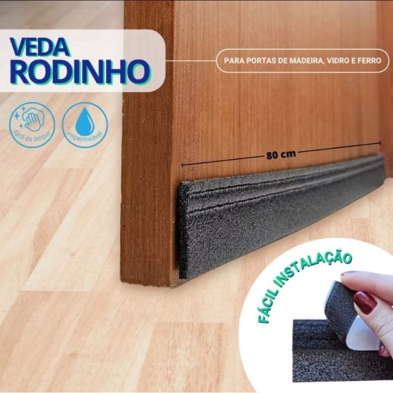 Rodinho de Porta Rodinho Protetor Contra insetos vedante