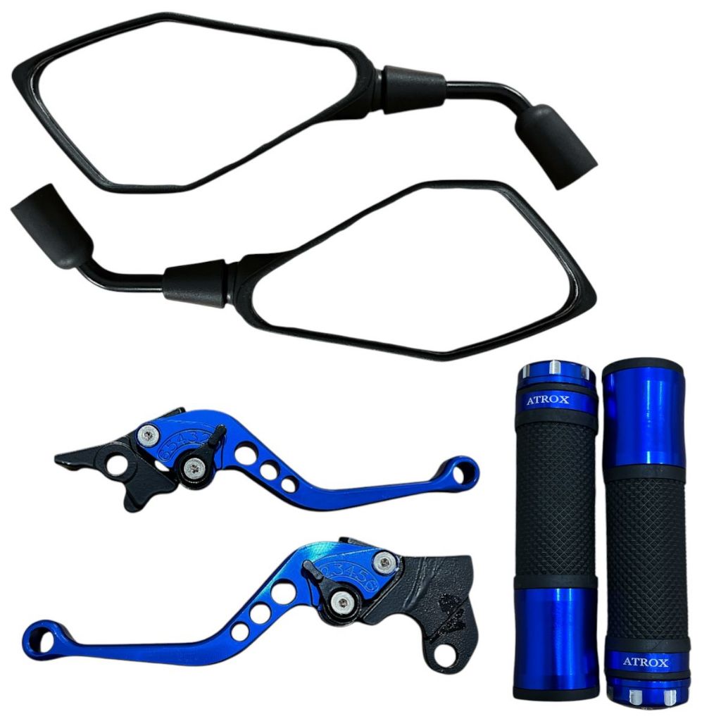 Kit Retrovisor + Manete + Manopla Saturno Bros 150/160 Xr 200/250 Nx400 Falcon Freio A Disco