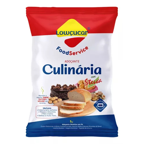 Adoçante Culinária com Stevia Lowçucar - 1KG em Oferta na Shopee
