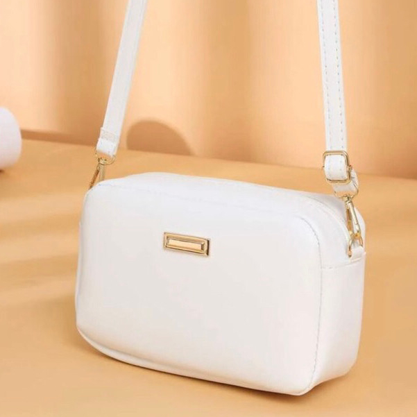 Bolsa Feminina Branca De Lado Alça de Ombro