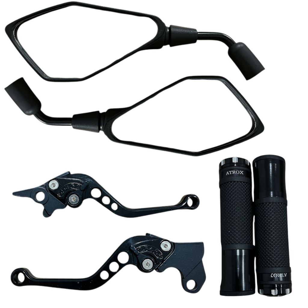 Kit Manete + Manopla Saturno + Retrovisor Xr 200 Nx 400 Falcon Bros 150/160 Freio A Disco