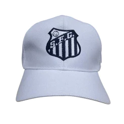BONE SANTOS ABA CURVA BRANCO