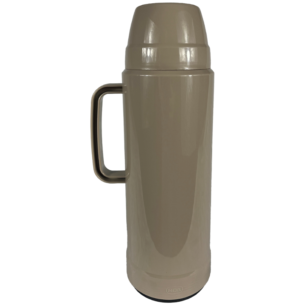 Garrafa Térmica Mor 1 Litro Bege Use Inverno Café Chimarrão Resistente