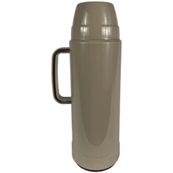 Garrafa Térmica Mor 1 Litro Bege Use Inverno Café Chimarrão Resistente