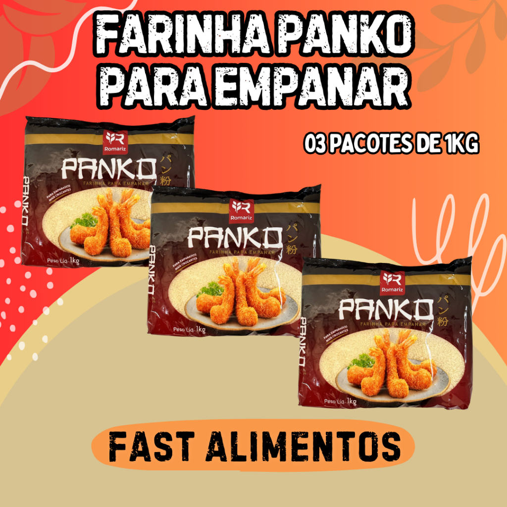 Farinha Panko Japonesa - 3kg