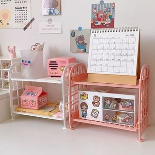 Prateleira Organizador Multiuso de Mesa em Duas Camadas Para Armazenamento