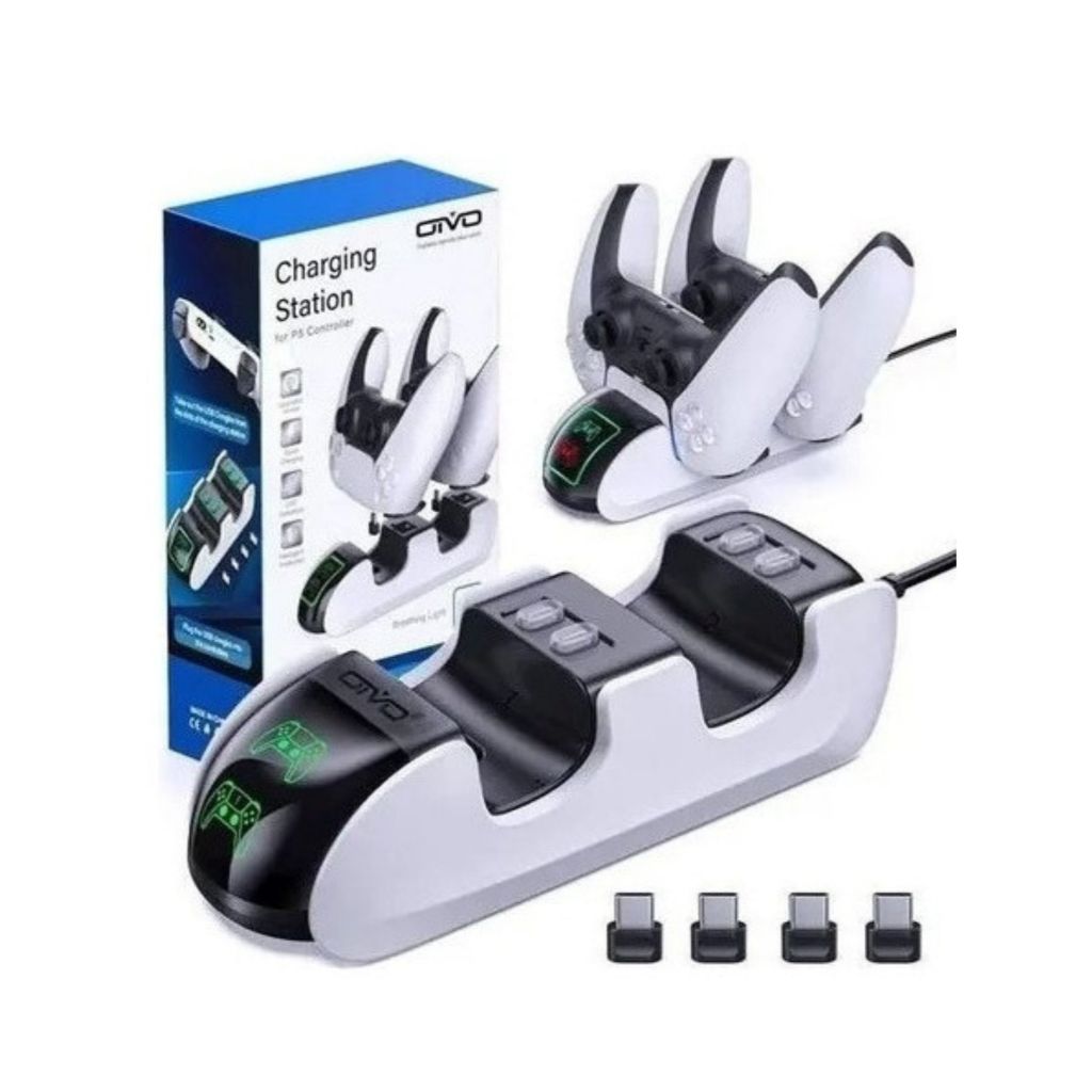 O Suporte Carregador Base 2 Controles Dualsense Ps5 Oivo p5207 é uma estação de carregamento projetada para carregar doi