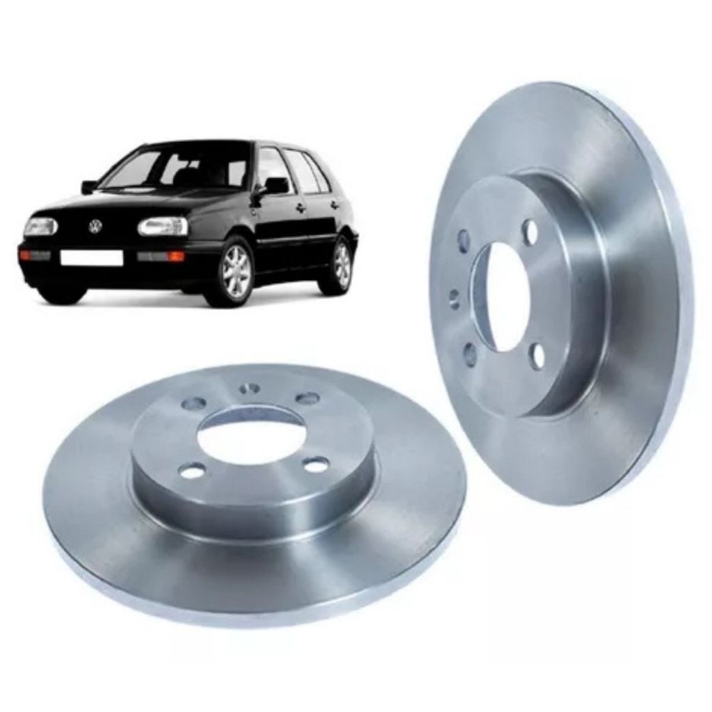 Par Disco Freio Dianteiro Sólido Passat Variant Golf Cabrio Iii em Oferta na Shopee
