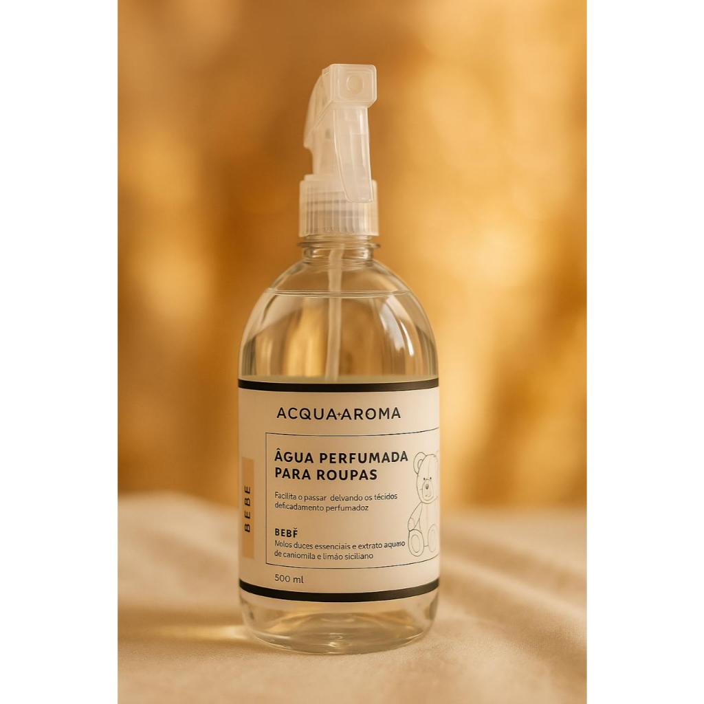 Água Perfumada Para Roupas Bebê 500ml Suave Acqua Aroma