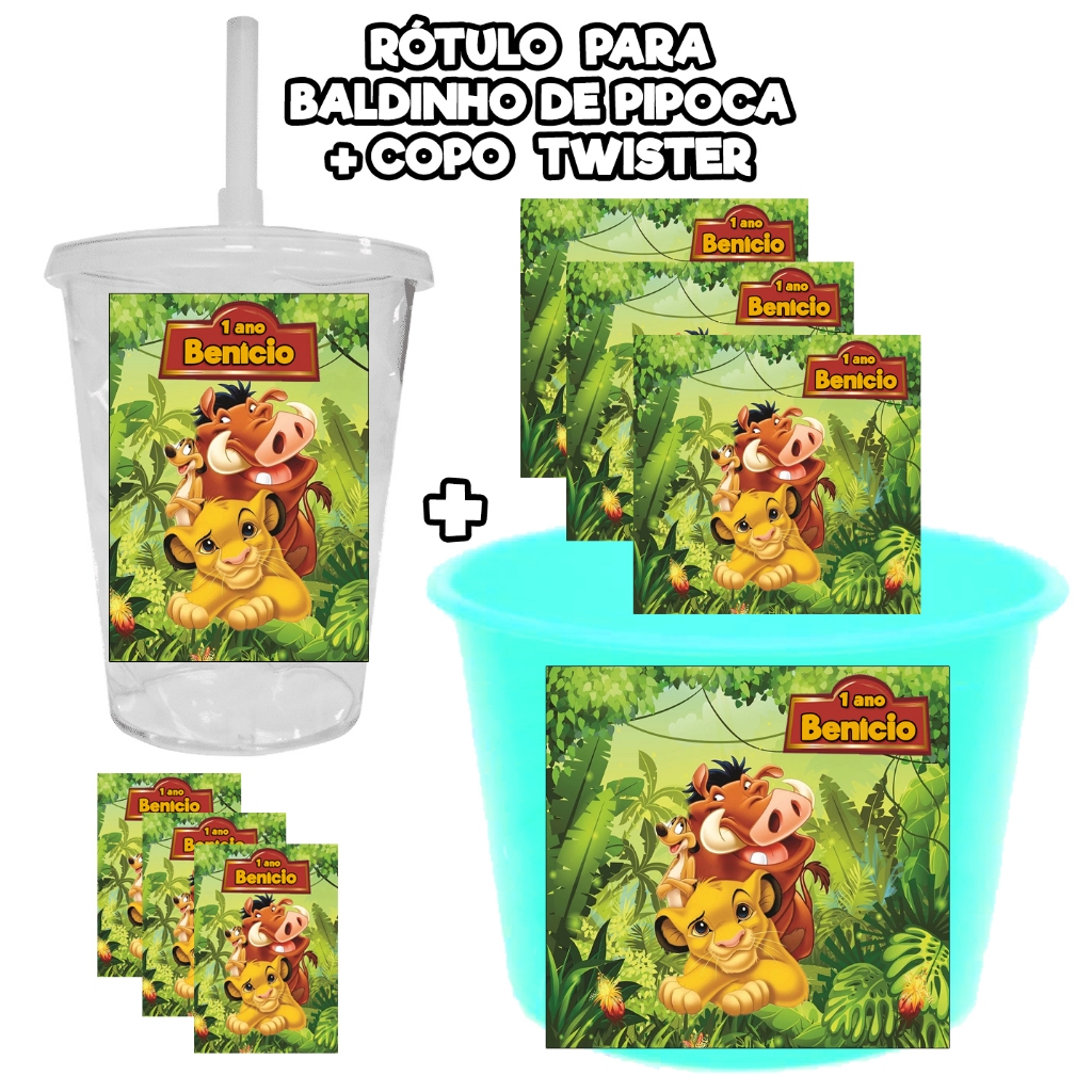 15 KIT RÓTULOS ADESIVOS PARA BALDINHO PIPOCA + 15 COPO TWISTER TOTALMENTE PERSONALIZADOS AUTOCOLANTE em Oferta na Shopee