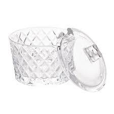 Açucareiro Vidro Diamante 250ml Prático Para Mesa Posta Transparente