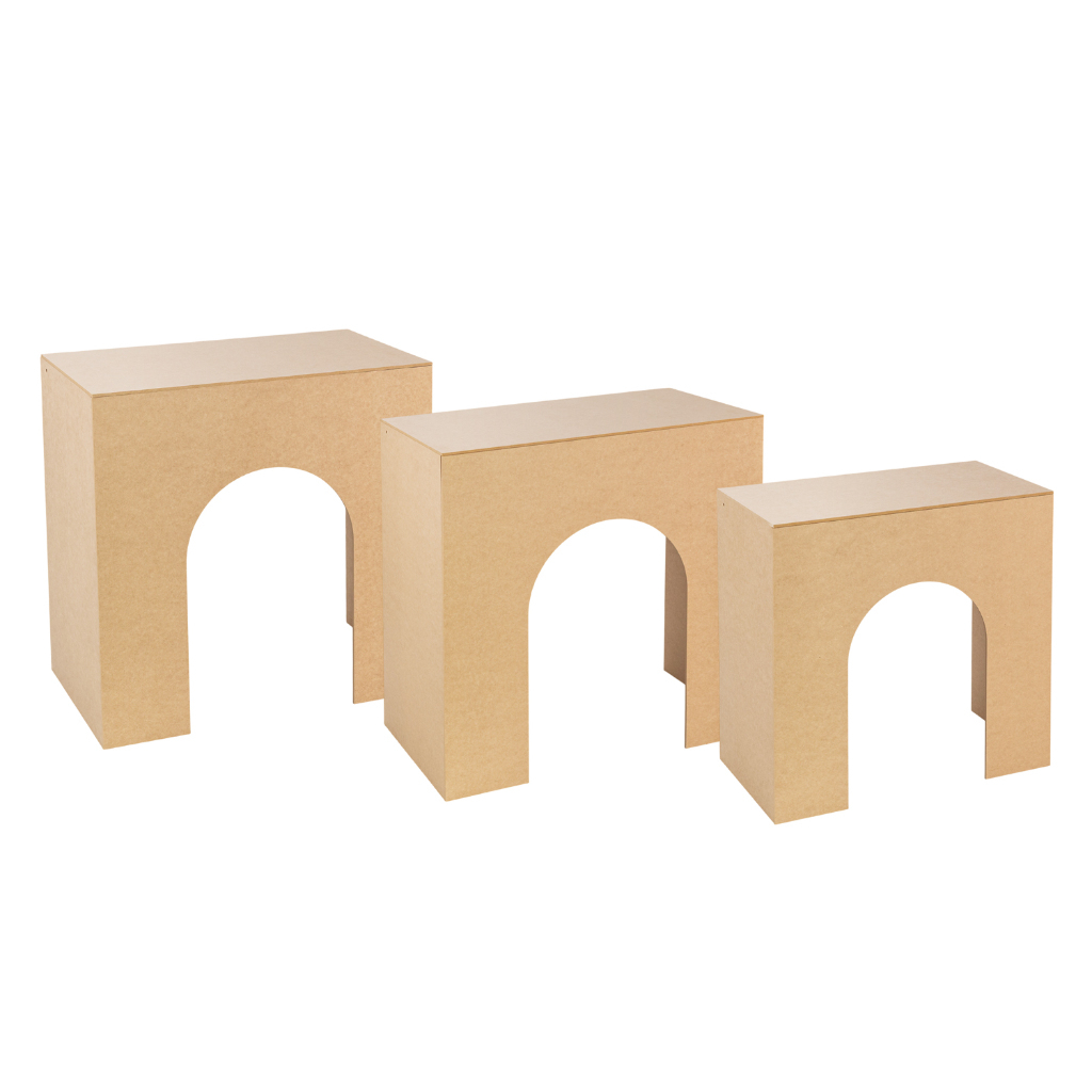 Conjunto Mesa U Mdf Desmontável Trio Decorativa Kit Festa Enfeite em Oferta na Shopee