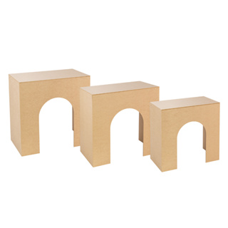 Conjunto Mesa U Mdf Desmontável Trio Decorativa Kit Festa Enfeite em Oferta na Shopee