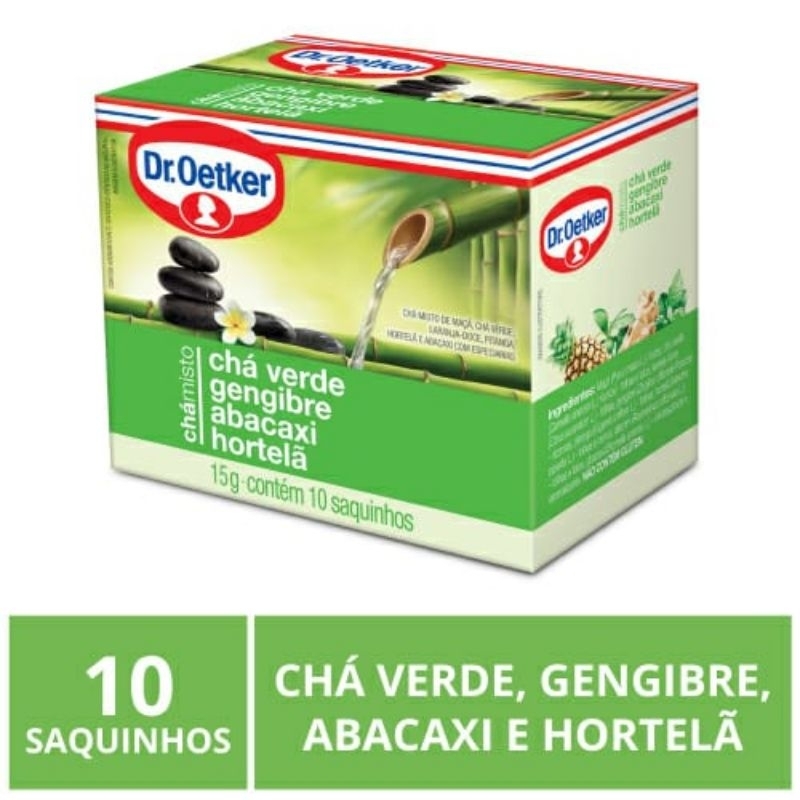 Kit Chá Verde e Gengibre Dr. Oekter