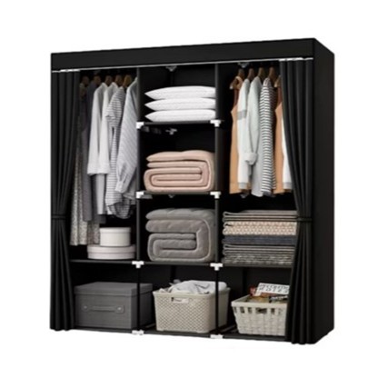 Guarda Roupa Portátil Desmontável Organizador Prático Solteiro e Casal