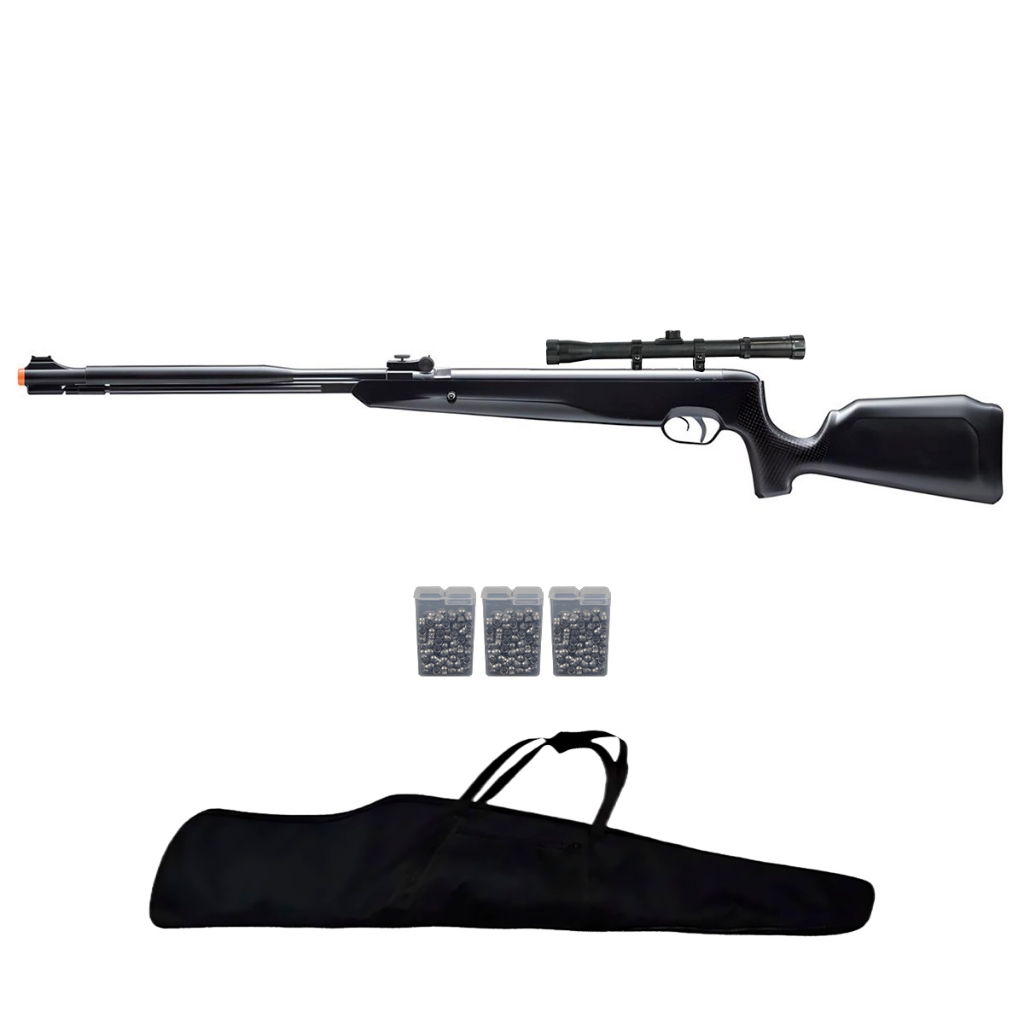 Carabina de Pressão Naja 2.0 5.5mm Pistão Nitro 60kg - Tag + Acessórios em Oferta na Shopee