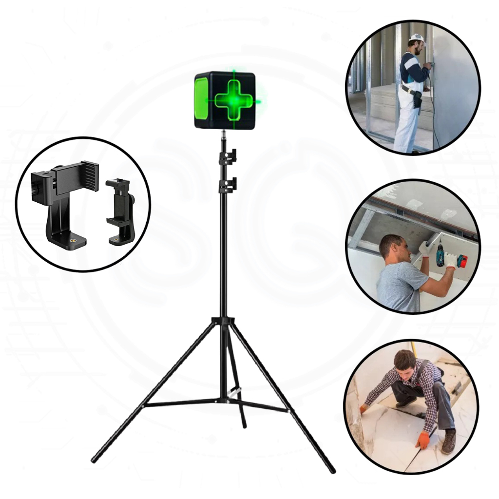 Tripé Pedestal Para Nível Laser Construtor Drywall Piso Projetor