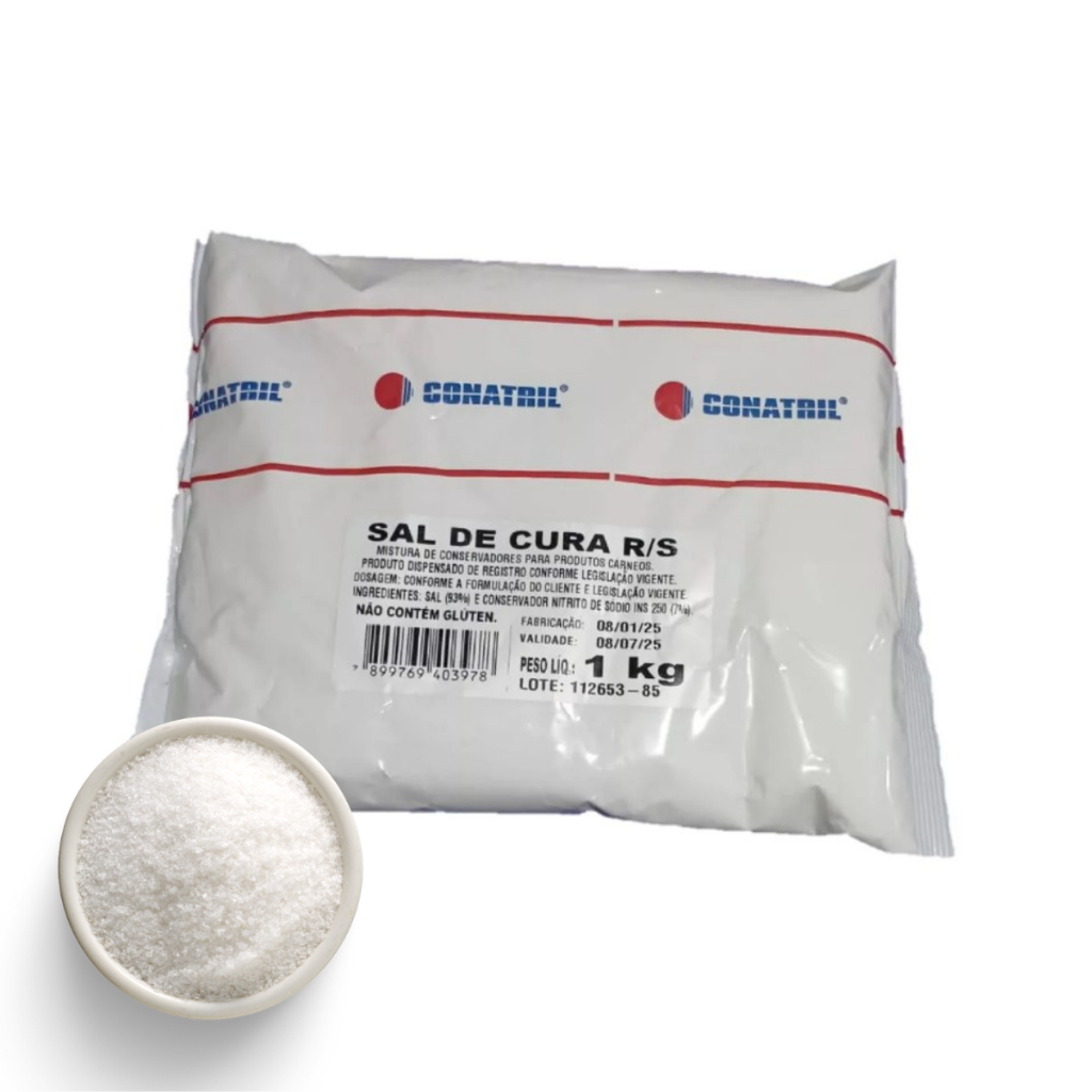 Sal De Cura 1 Conservante Para Embutidos Frescais - kg em Oferta na Shopee