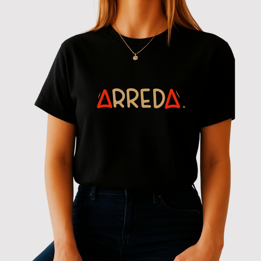 Camiseta Feminina Básica Gola Redonda Algodão Premium Camiseta Arreda T-shirts frases Mineiras