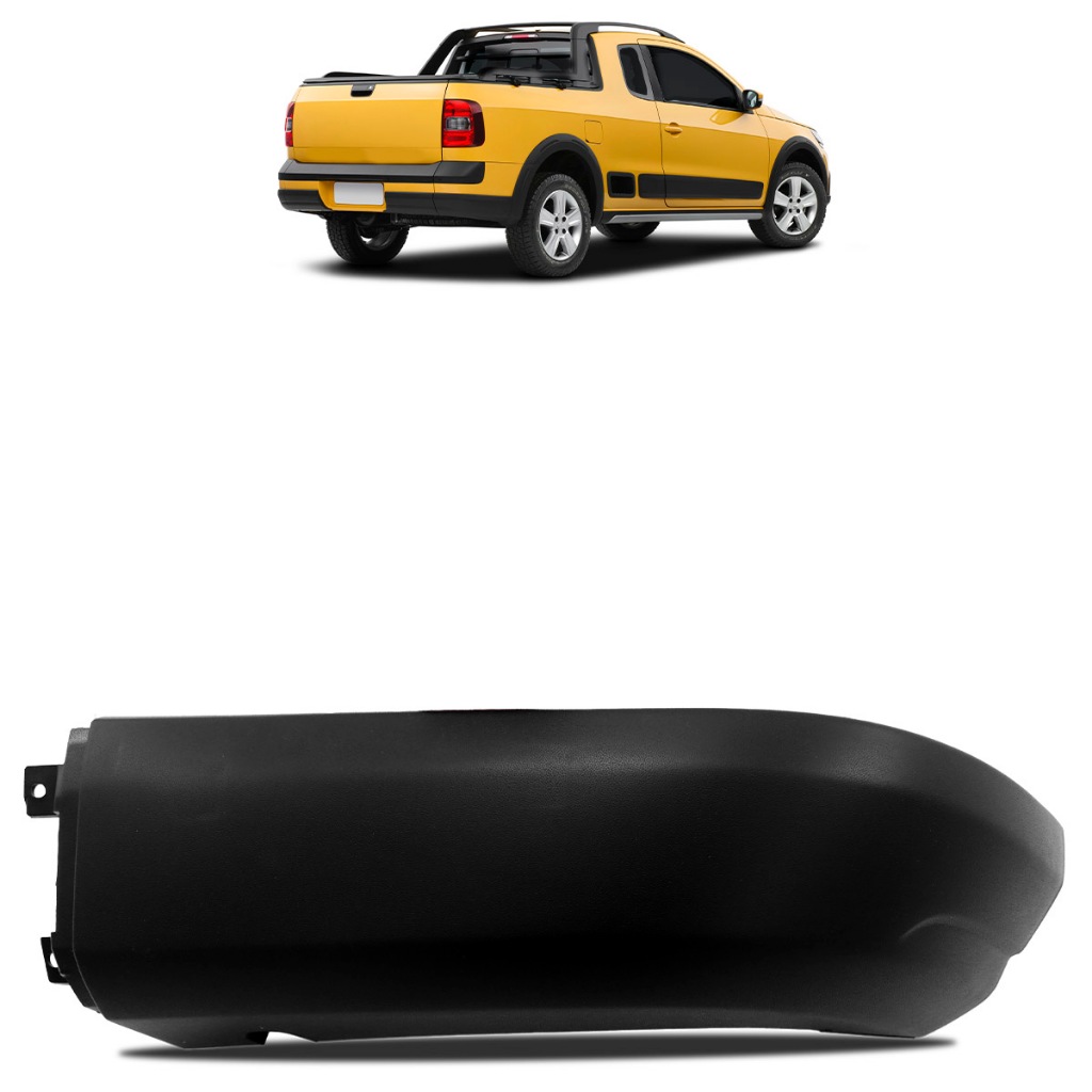 Moldura Inferior Saveiro Cross G5 G6 2010 2011 2012 2013 2014 2015 2016 Ponteira Traseira em Oferta na Shopee