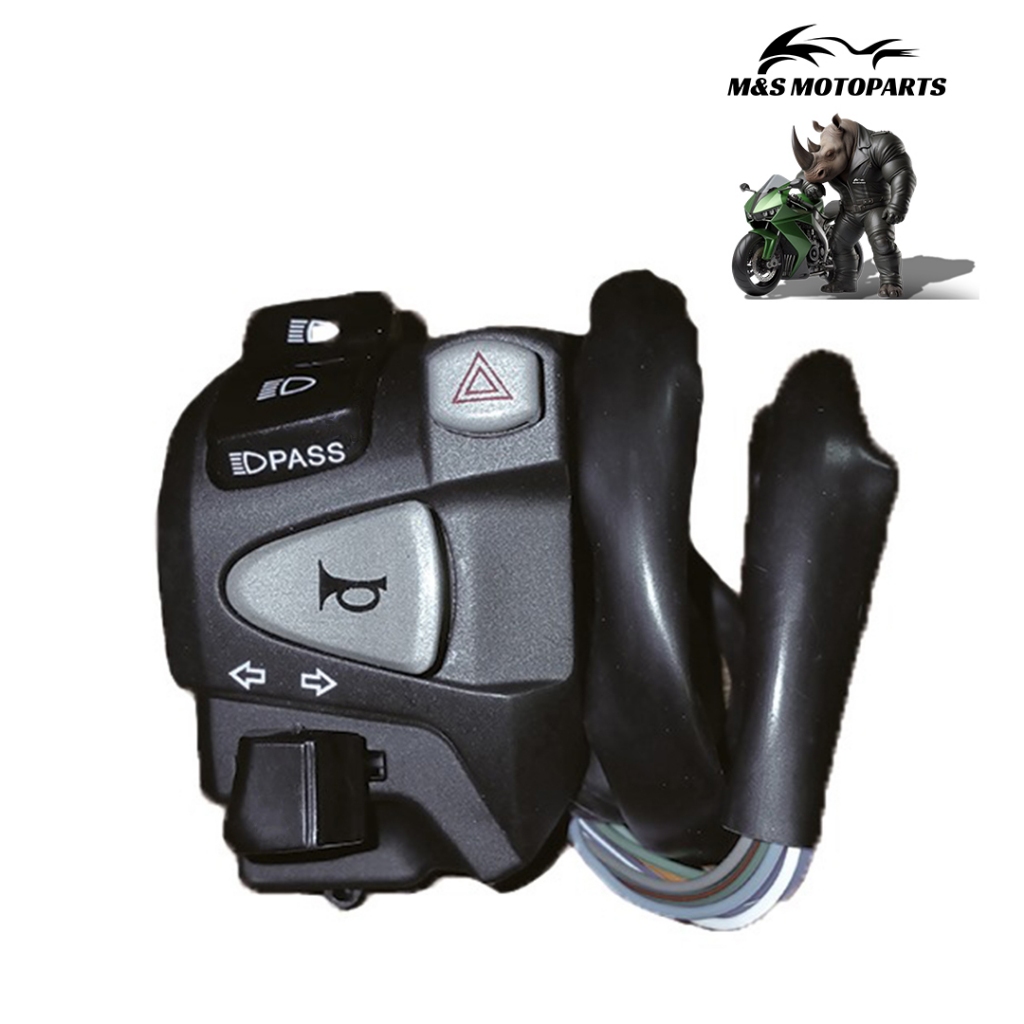 Punho de Luz / Chave de Luz com Lampejador Modelo NC 750/NC 700 - Compatível com CG 160 Motos Honda