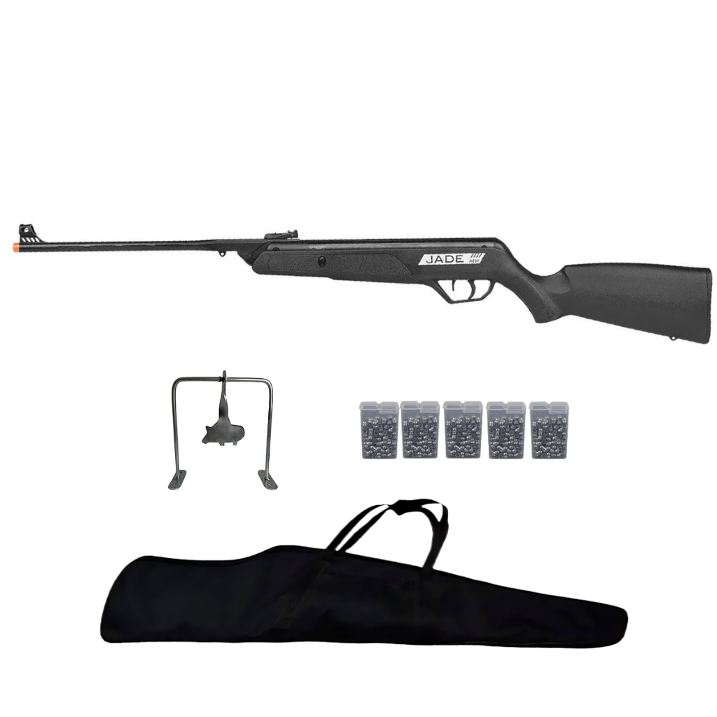 Carabina de Pressão New Jade Oxidada 4.5mm - CBC + Acessórios em Oferta na Shopee