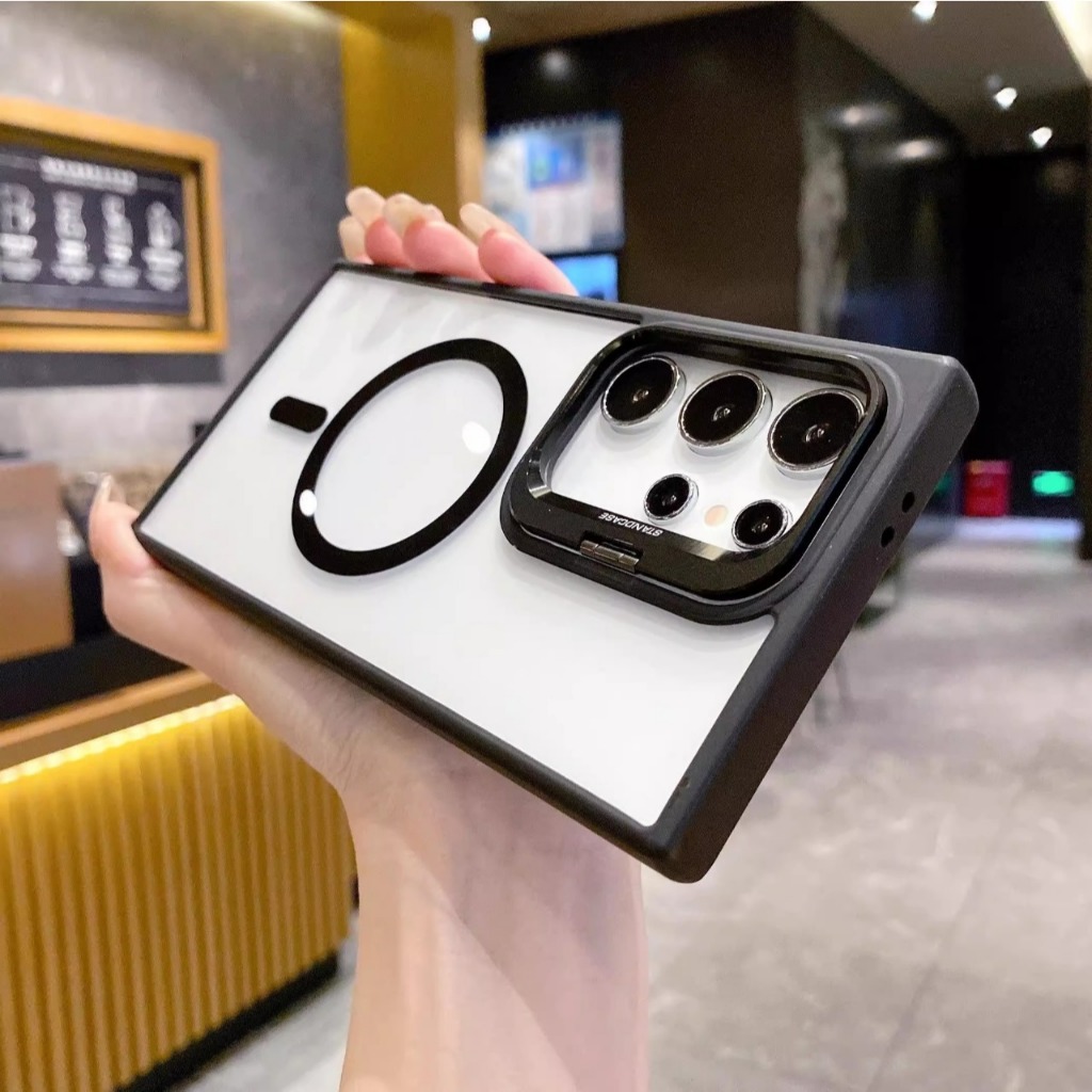 Capa Protetora Magnética com Proteção de Câmera – Compatível para Galaxy Série Ultra em Oferta na Shopee