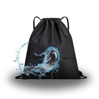 Bolsa Academia Mochila Saco Esportiva Unissex Bag Com Bolso Zíper Costas Cordão Para Lazer