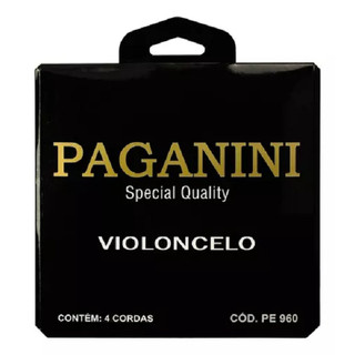 Encordoamento Violoncelo Cello 4/4 Paganini Pe 960