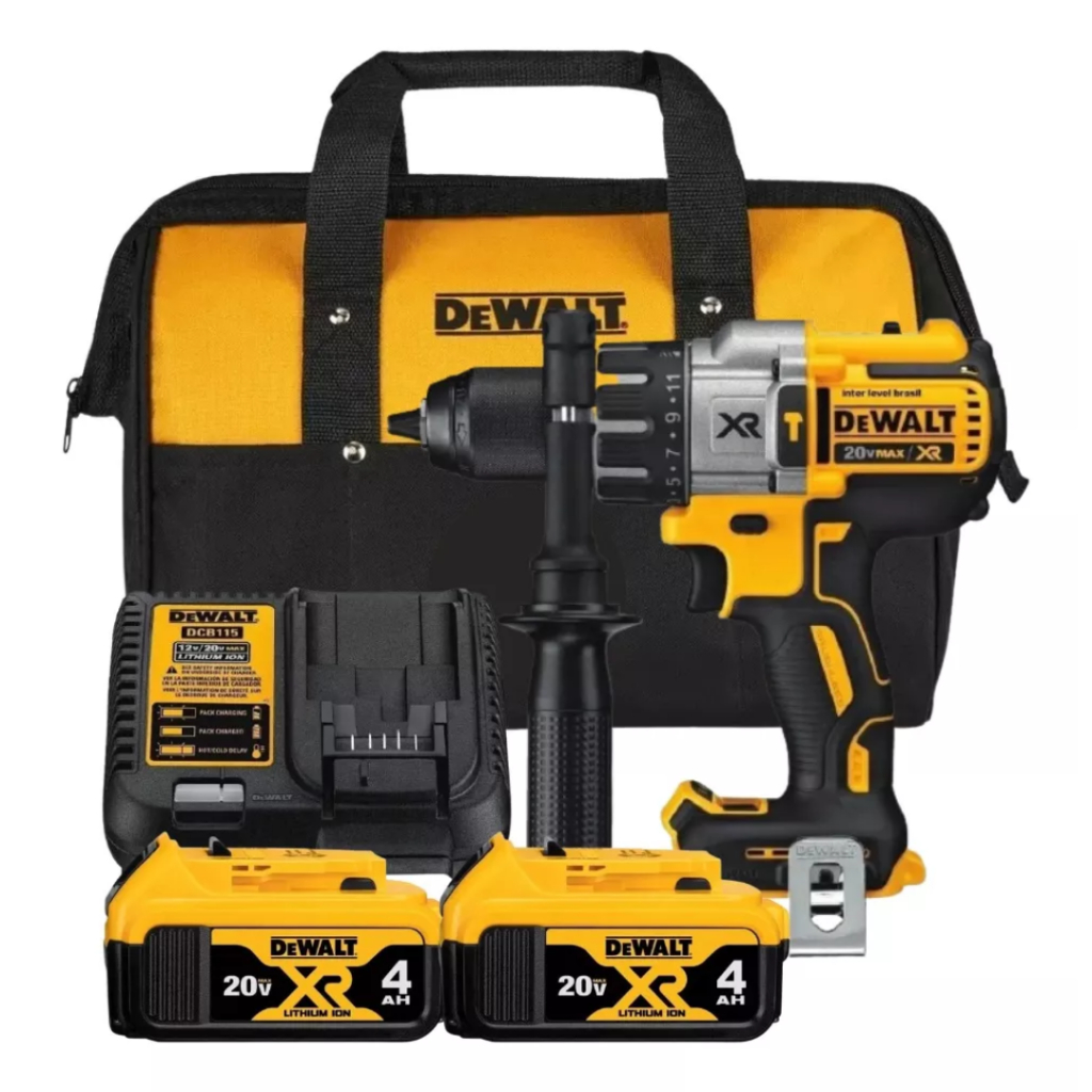 Furadeira Parafusadeira 2 Baterias 20v 4ah Dewalt Dcd996 Bivolt com Bolsa em Oferta na Shopee
