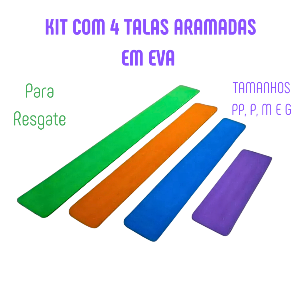 Kit Talas Aramadas Moldáveis Em Eva Antialérgico P/ Resgate