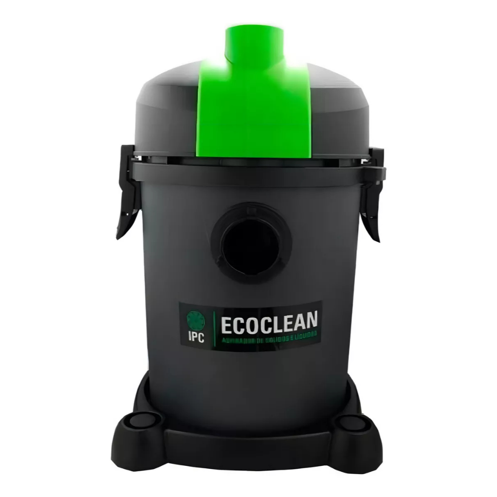 Aspirador Tambor Ipc Ecoclean 18l Cor Preto e Verde 127V