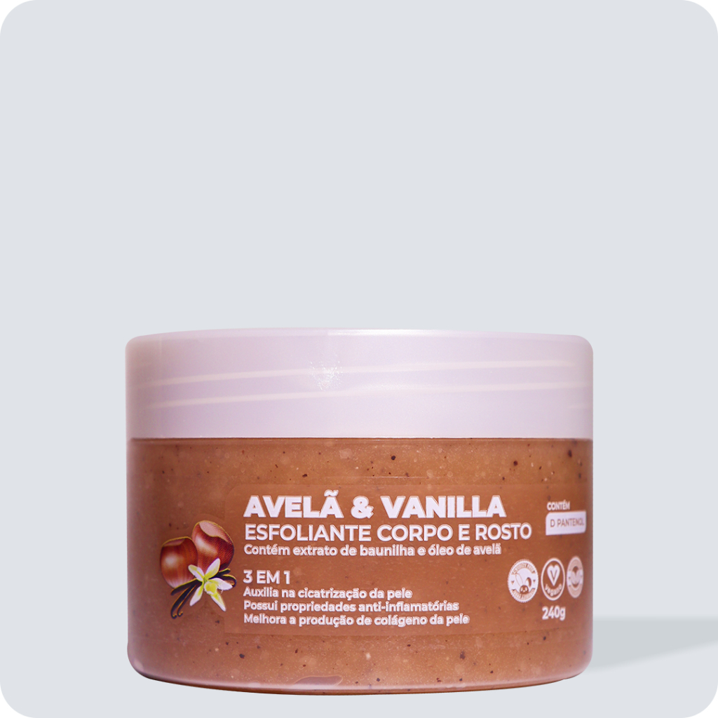 Esfoliante Corpo e Rosto Avelã & Vanilla