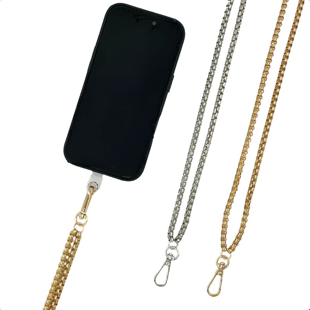 Alça Cordão Corrente Para Celular Universal Metal Resistente