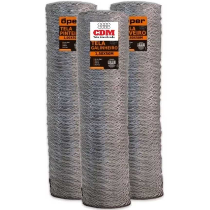 10 a 15 Metros de Tela de Galinheiro com 1,50 de Altura Arame Galvanizado em Oferta na Shopee