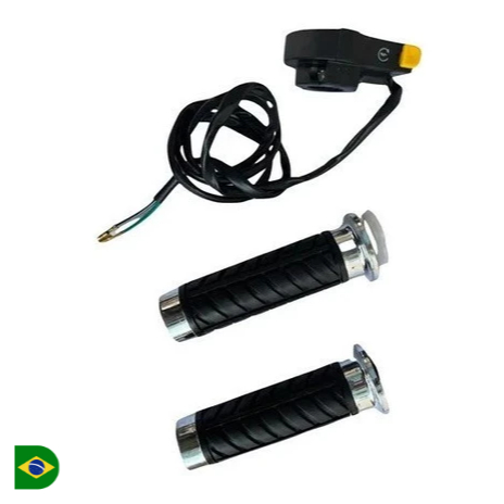 Punho Acelerador + Botão Liga/desliga Bicicleta Motorizada