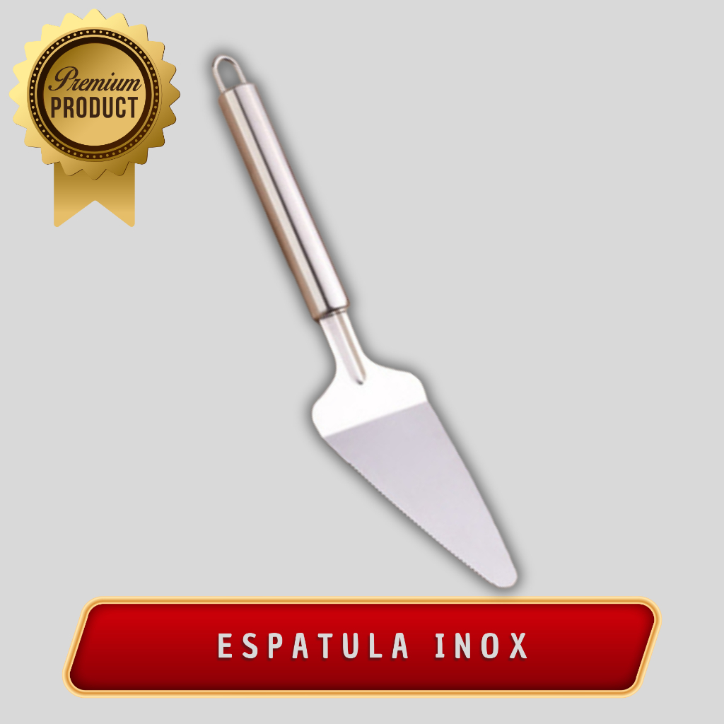 Espatula Cortadora De Bolo Colher Para Fatiar Bolos E Tortas Cor Inox Cozinha Utilidades
