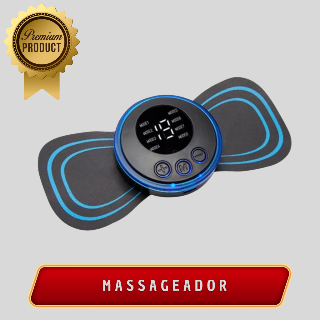 Kit 1/2/3 Massageador Elétrico Estimulador Portatil Corporal Pescoço Profissional Original