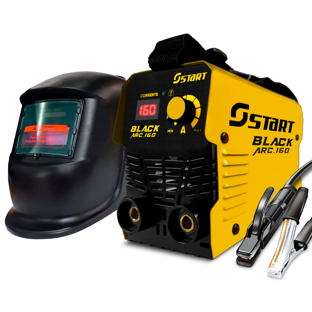 Máquina Inversora De Solda Black Arc 160a Com Acessorios - Home & Living