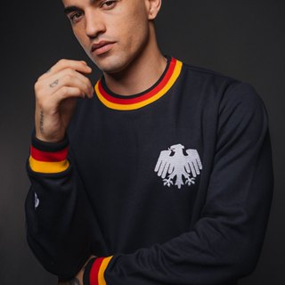 Blusa Moletom Alemanha Retrô Black Masculino Oficial em Oferta na Shopee