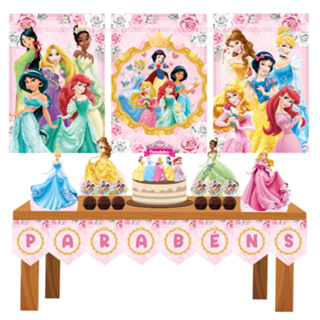 Kit Festa em Casa - Princesas - Só um Bolinho - Mesversário - Aniversário em Oferta na Shopee
