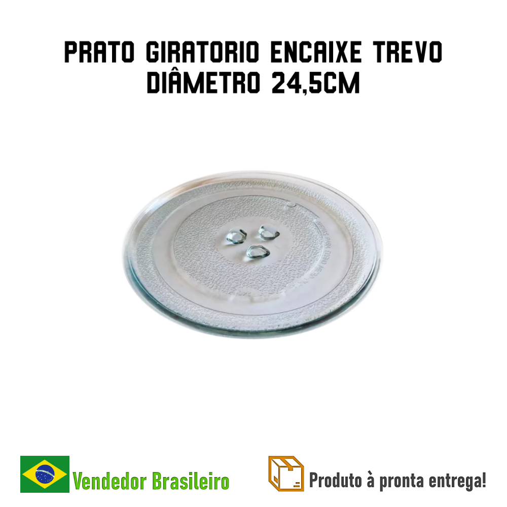 Prato Para Micro-ondas Mondial 21 Litros MO-0121B - Prato Para Microondas Mondial