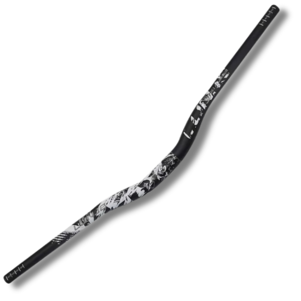 LUNJE Guidão MTB/Road 780mm | Alumínio 6061-T6 | 35mm Rise | 31.8mm | P/ Mountain Bike e Speed preto