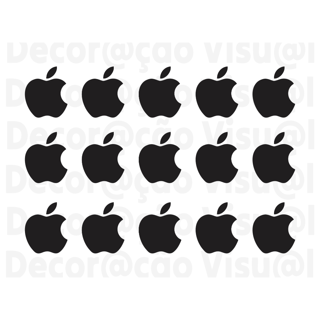 15 Adesivos Maça Apple / Adesivo para Iphone Apple Celular Personalização Decoração — imagem 2 de 2