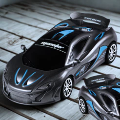 Brinquedo Carrinho De Controle Remoto Sem Fio Com Farol Led Super Esportivo Luxo Carro De Corrida