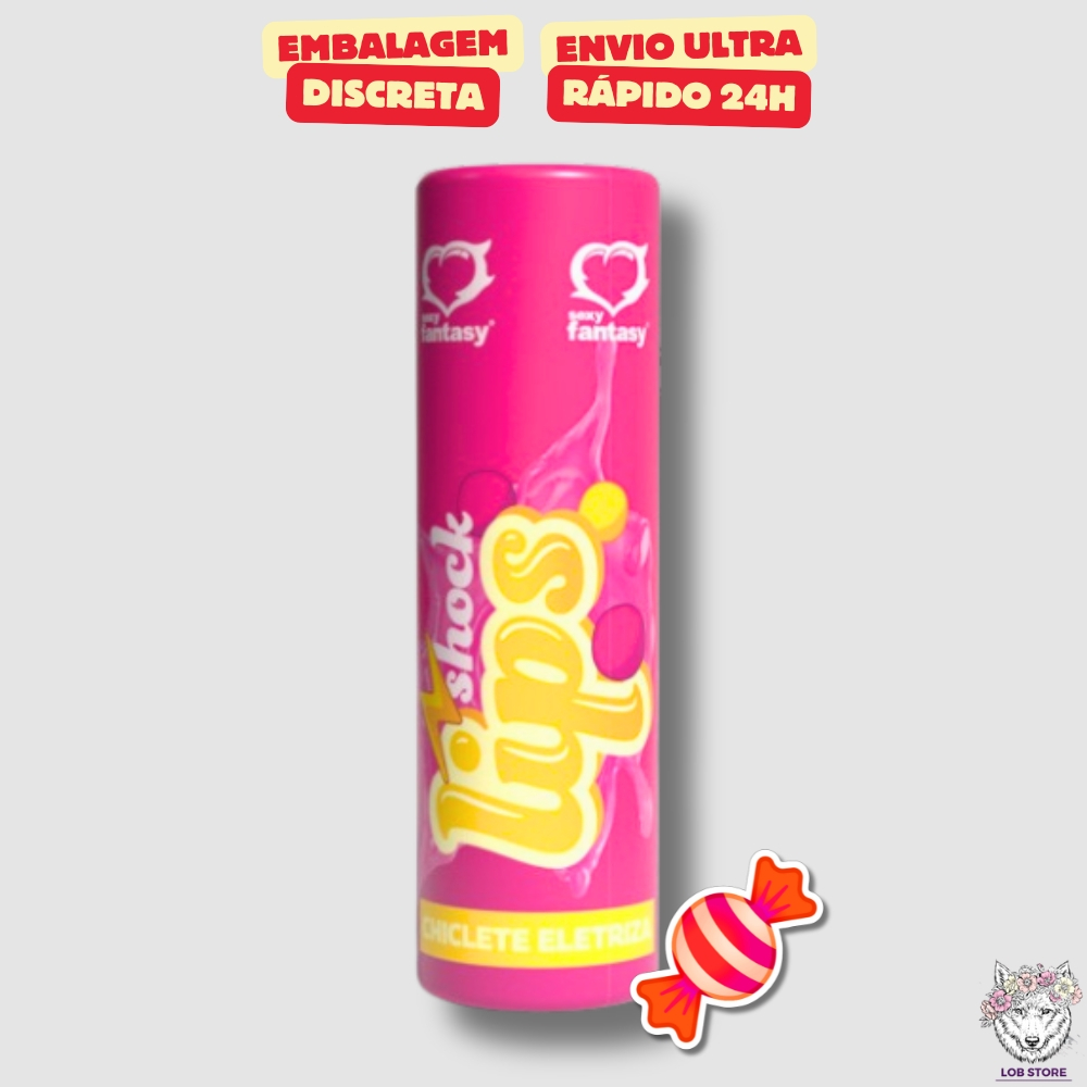 Gloss Shock Lips Chiclete 5ml Sexy Fantasy - Sexy Shop
