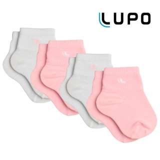 Kit 04 Meias Bebê Menino E Menina Lupo Cano Médio Lupo Baby Original Algodão Poliamida 02724-088 em Oferta na Shopee