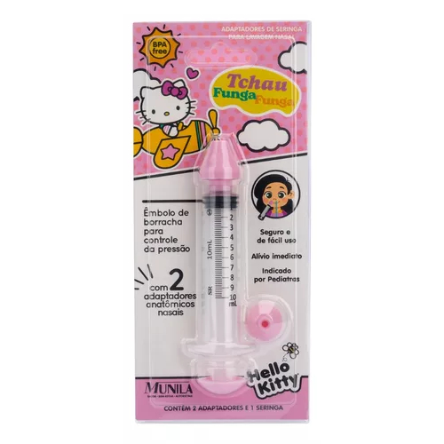 Seringa Lavagem Nasal Com Adaptador Hello Kitty Munila 1und