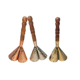 Adjá  3 Bocas com Cabo de Madeira - COMBATE - Umbanda e Candomblé em Oferta na Shopee