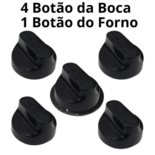 Botão Manipulo Para Fogão Consul Boca e Forno Cfo4 Cfs5 Cfs6
